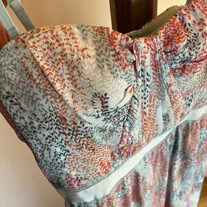 BCBG Max Azria Floral Maxi Dress Size 10